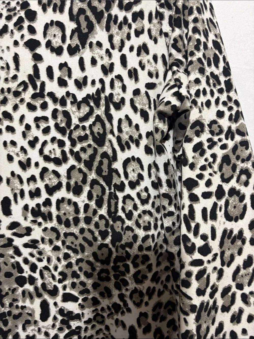 Annalee + Hope Black and White Leopard-Print Midi Sheath Dress